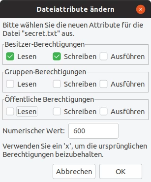 Dateien sperren über FTP in FileZilla